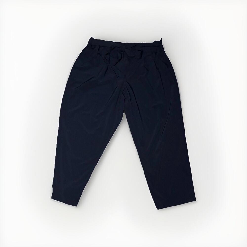 Athleta Skyline Pant II Navy Blue Women's Elastic Tie Waist Pants Size 20 PLUS - Picture 4 of 11